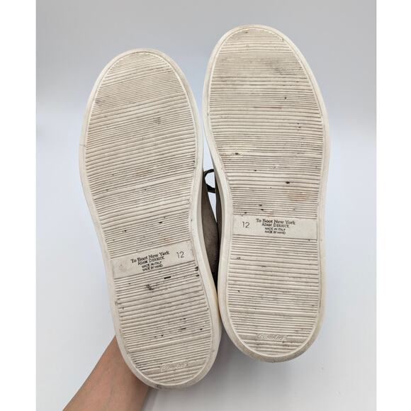 To Boot New York Adam Derrick Lace-Up Sneaker Shoes Men's Brown Size US12 EU45 - Picture 8 of 13